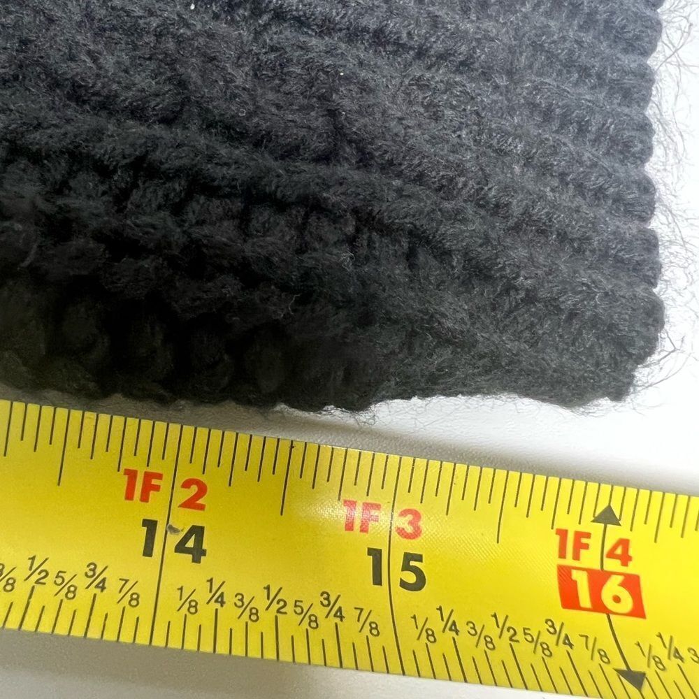 Time and Tru Cable Knit Ballon Sleeve Black Sweater Size  XXL ( 20 ) - Picture 11 of 12